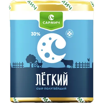 Сыр легкий "Гурман" Сармич 30% жир. ~1кг