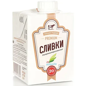 Сливки "Премиум" 20% 500г